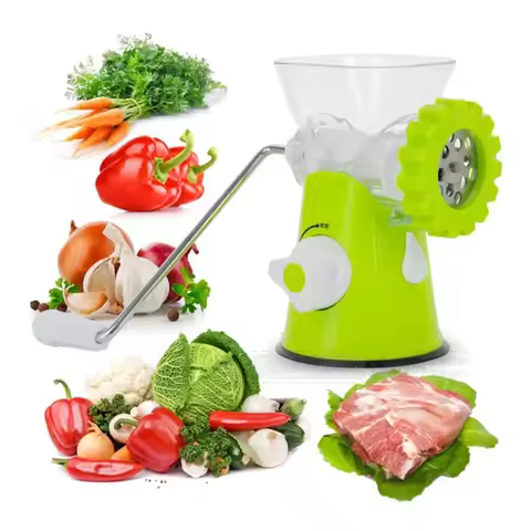 Manual Meat Grinder Mincer Machine Sausage Table Crank Tool Cutter Slicer Beef Multifunctional Meat 