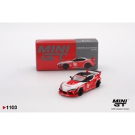 MINI GT MGT01103-L LB WORKS Toyota GR Supra Red White