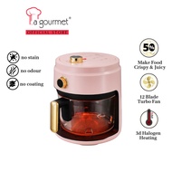 La gourmet Crystalline Air Fryer 4L - Flamingo Pink