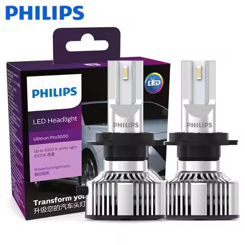 Philips LED H7 Headlight 12V/24V 4200K 5700K 6000K 6500K Bright White Auto Headlight LED Lamps,