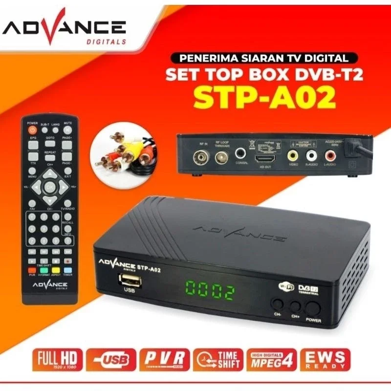 Advance Set Top Box / STB Pengubah TV Analog ke Digital / Dongle / Kabel HDMI