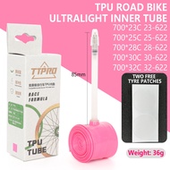 TTPRO Road Bicycle 700C X 23/25/28/30/32C TPU Inner Tubes 45/65/85mm Length Presta Valve Bicycle Inn