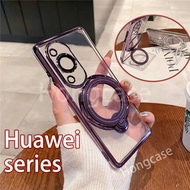 Casing for HUAWEI P60Pro P60 P60 Pro 60Pro phone case Electroplated cover Multifunctional rotating i