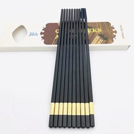 Combo 50 đôi Đũa mạ vàng Đũa ăn cao cấp đũa khảm vàng hàn quốc Chống Trơn- Chống Trượt- Chống Mốc- B