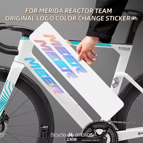 For MERIDA Reacto TEAM Edition Road Bike Decor Stickers Frame LOGO Color Change Custom Paint Refresh