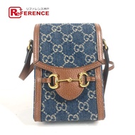 GUCCI GG 牛仔馬銜扣 1955 迷你肩包