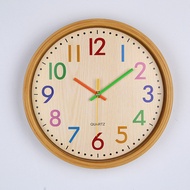 Living Room Wall Clock Quartz Clock 30cm Classroom Children Wall Clock Wall Clock Clock