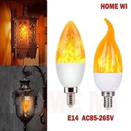 LED Candle Flame Light E14E12 Candle Bulb Pointed Bulb Pull Tail Simulation Flame Bulb