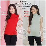 Tank Top Turtle Neck Lengan Buntung Miranda / Manset Miranda Kerah Tinggi Art 301