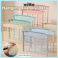 WITTE 8pcs Hanging Folder Separator, Plastic Multicolor Hanging File Divider, Simple A4 File Rack Pa