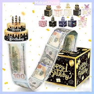 【Local Stock】30Pcs Black Gold Birthday Money Box Cash Gift Pull Surprise Gift Box for Parents Kids F