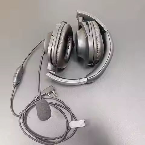 Two Way Radio Overhead Headsets, Headphones with Boom Mic, Compatible with 2 Pin, Kenwood Baofeng UV