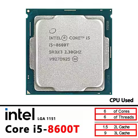 Intel Core i5-8600T i5 8600T 2.3 GHz Used Six-Core Six-Thread CPU 9M 35W LGA 1151