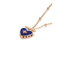 Lapis Lazuli Gold/Silver Toggle Necklace - Lover