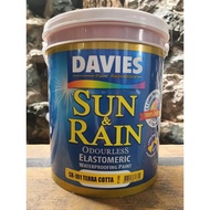 ◇✣◇Sun &amp; Rain SR-101 Terra Cota 4L Davies Sun And Rain Waterproofing Elastomeric Paint 1 Gallon