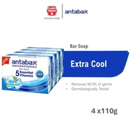 Antabax Antibacterial Bar Soap - Extra Cool (4 x 110g)