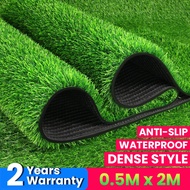 0.5-4m x 0.5-25m Artificial Grass Turf Indoor Outdoor Faux Grass Rug with Drainage HolesLawn Balcony