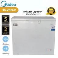 CHEST FREEZER MIDEA KAPASITAS 197 LITER HS-252CK / HS252CK - Hovering Door - FREEZER BOX MEDAN