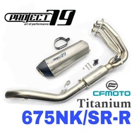 Project79 Full System Exhaust CFMoto 675NK 675SR 675 SR-R NK SRR Stainless Steel Manifold + Titanium