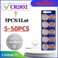 5-50Pcs MuRata Original Battery CR2032 Car Key Blood Glucose Meter Remote Control Weight Scale High 