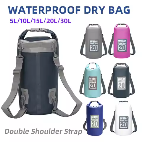 Dry Bag Waterproof for Women Men,5L/10L/15L/20L/30L Outdoor Sport PVC Backpack for Kayaking, Boating