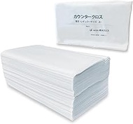 Hashimoto Cloth Counter Cloth, Thin, 100 Pieces (13.8 x 23.6 inches (35 x 60 cm), White, 2UW, Dispos