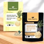 Aztec ORGANIC Maca Ginseng POWDER -200g -ORGANIC BLACK / YELLOW MACA POWDER