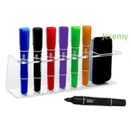 JEREMY1 Whiteboard Marker and Eraser Holder, Acrylic Wall-Mounted Marker Pens Holder, Multifunctiona