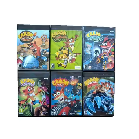 PS2 Copy Game Disc Crash Bandicoot Series Unlock Console Station 2 Retro Optical Driver Video Game M