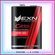 EXN ENGINE OIL - CARIOS SAE 15W-40  PREMIUM MINERAL - 4 LITER - MINYAK ENJIN