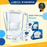 BRITA - [一壺六芯套裝] Aluna Cool 2.4L 濾水壺 (白色) + 5件裝濾芯