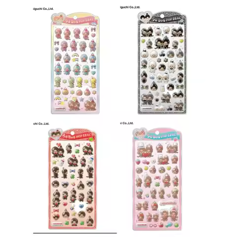 new Tamagotchi Stickers Cartoon Creative Peripheral Phone Case Transparent Sticker Hand Account Mate