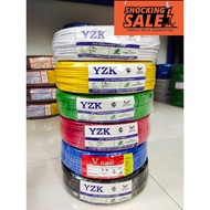 ️SHOCKING ️ SELL IN FEET YZK 1.5MM PVC 100% PURE COPPER WIRE INSULATED CABLE WAYAR LAMPU KIPAS
