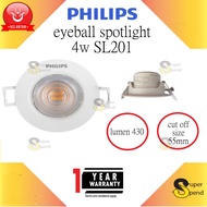 [ 4w ] Philips SL201 LED Spotlight Eyeball Recessed Spotlight Ceiling Light Lampu Siling similar Phi
