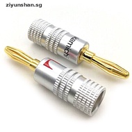 ziyunshan 10Pcs Nakamichi Gold Plated Copper Speaker Banana Plug Male Connector sg