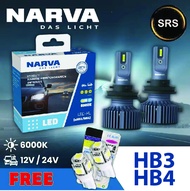หลอดไฟหน้ารถยนต์  NARVA LED  HB3\HB4  6000K (12V / 24V) แถม T10 led CTR