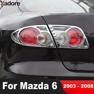 Rear Tail Light Lamp Cover Trim For Mazda 6 Mazda6 2003 2004 2005 2006 2007 2008 Chrome Car Tailligh