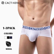 Cacti Keno Brief for Men Sexy Brief Modal Soft Breathable Triangle Men's Low Waist Solid Color Comfo