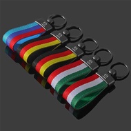 Nylon Car Keychain Pendant Key Ring Holder Keyfob Accessories for Mazda 3 CX5 CX30 6 CX5 CX3 5 CX8 RX8 BT50 CX7 CX30