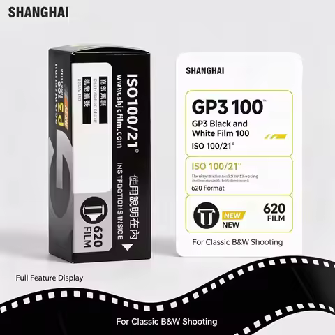 Shanghai Black & White GP3 New 1/2/5/10 Rolls 100 620 B/W Film Shanghai GP3 ISO 100 B&W Freshest New
