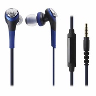 Audio-Technica Solid Bass Inner Earphone W|Remote &amp; Mic (ATH-CKS550iS) - Blue