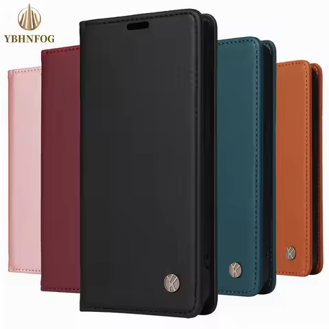 Flip Case For Huawei P8 P9 Lite 2017 P10 P20 P30 Pro P Smart 2019 Y5 Y6 2018 Y7 2019 Magnetic Leathe