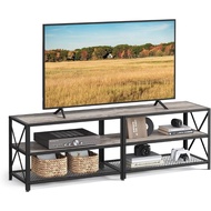 ♟VASAGLE TV Stand, TV Console for TVs Up to 65 Inches, TV Table, 55.1 Inches Width, TV Cabinet with