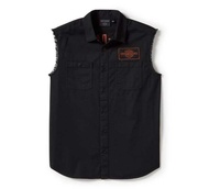 เสื้อกั๊กผ้า Mens V-Twin Equipped Solid Blowout - Harley Black 96496-25VM