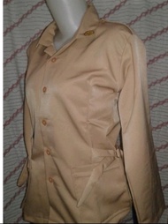 BAJU SERAGAM PRAMUKA SMP/MTS SMA/SMK PEREMPUAN LENGAN PANJANG SAKU KANAN KIRI FREE RING BESI
