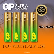Bateri GP Ultra Alkaline AA & AAA | GP Ultra Alkaline Battery [2Pcs] - Long Lasting & Leak Resistant