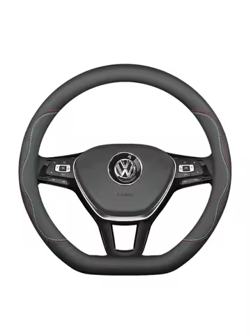 Leather Car Steering Wheel Cover for Volkswagen ID5 ID.4 ID4 ID3 ID7 ID6 PRO GTX 2021 2022 2023 2024