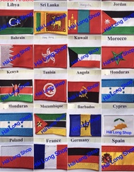 Combo 20 cờ thêu các nước - Flags of the World - Embroidery Flags