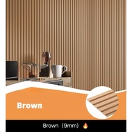PVC Wall Panel : Solid Wallpaper Fluted Wall Panel Waterproof Grille Design