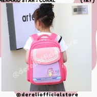 W8D2 SD Children's Backpack - Import 16 inch - COOL DINO and MERMAID STAR (127) - Dereli Official St